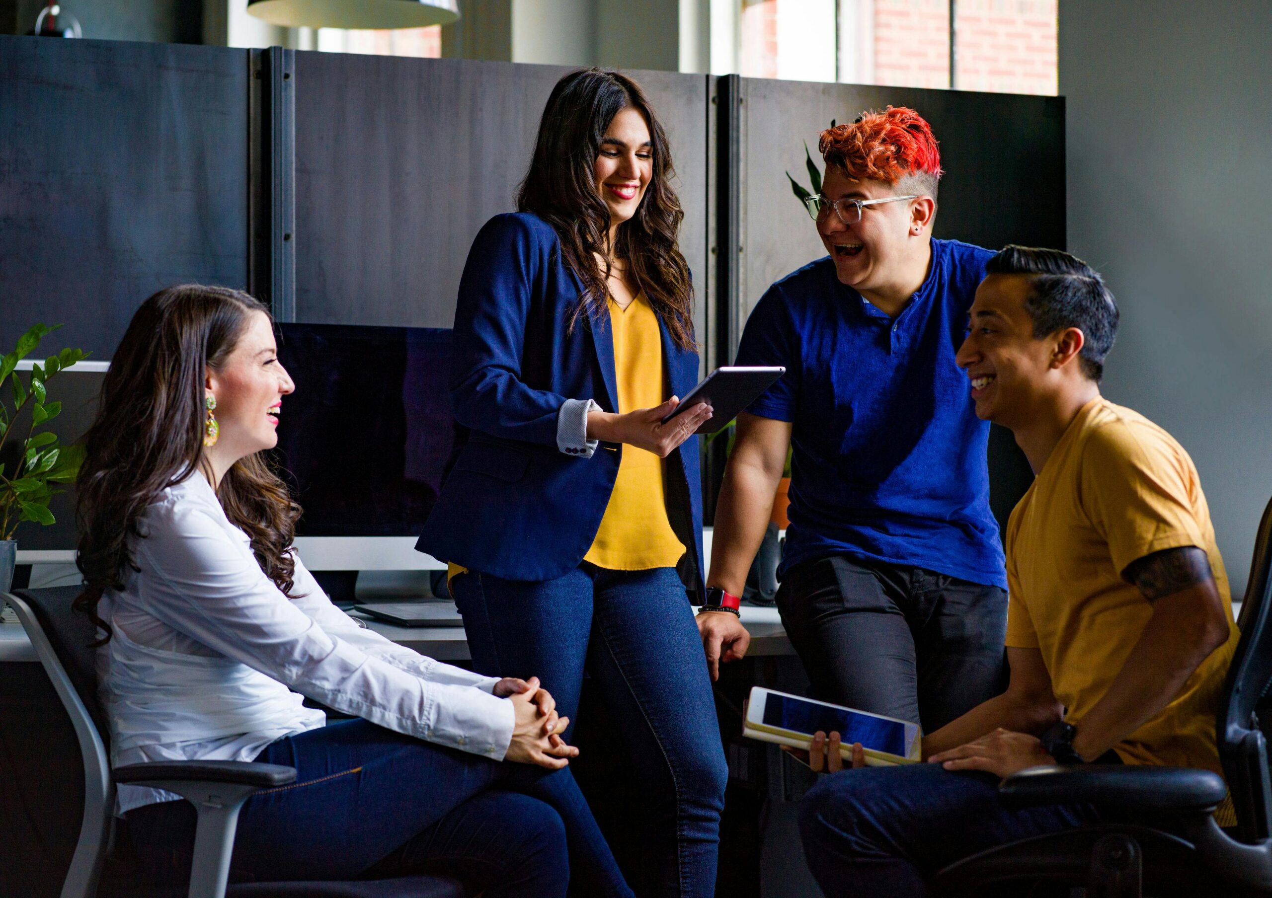 people talking and working together with ADHD