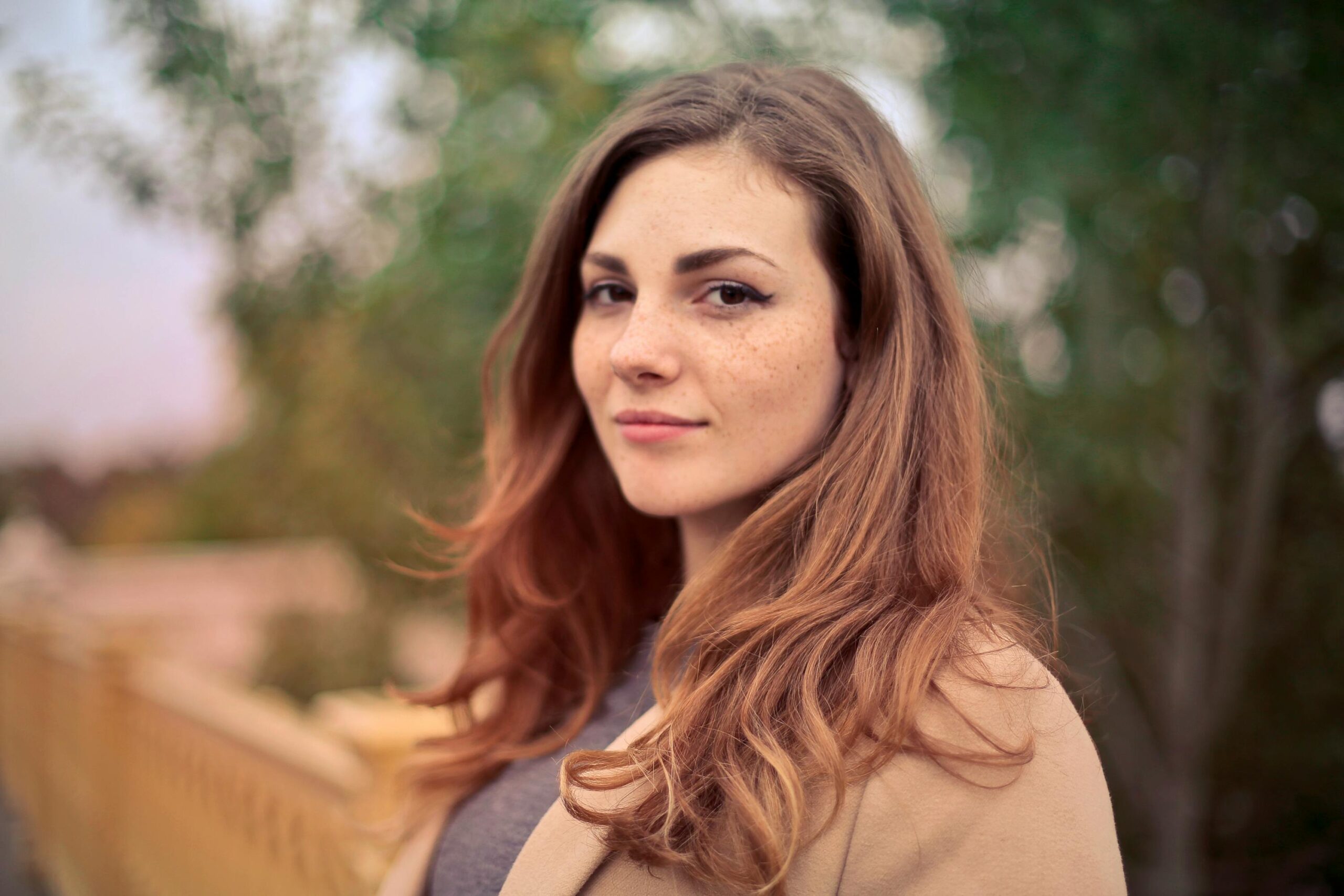 woman smiling at the camera