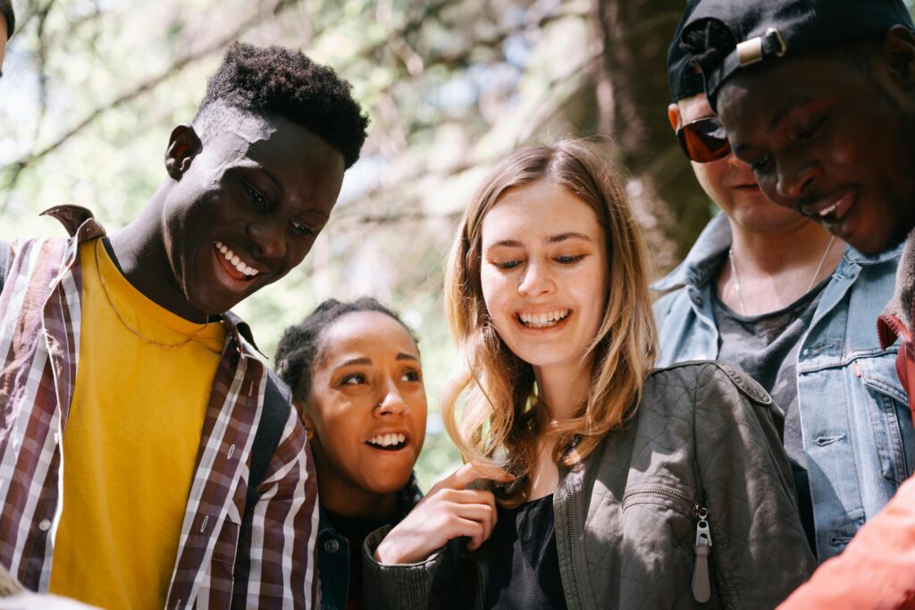 group of teens together