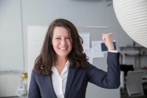 woman being positive