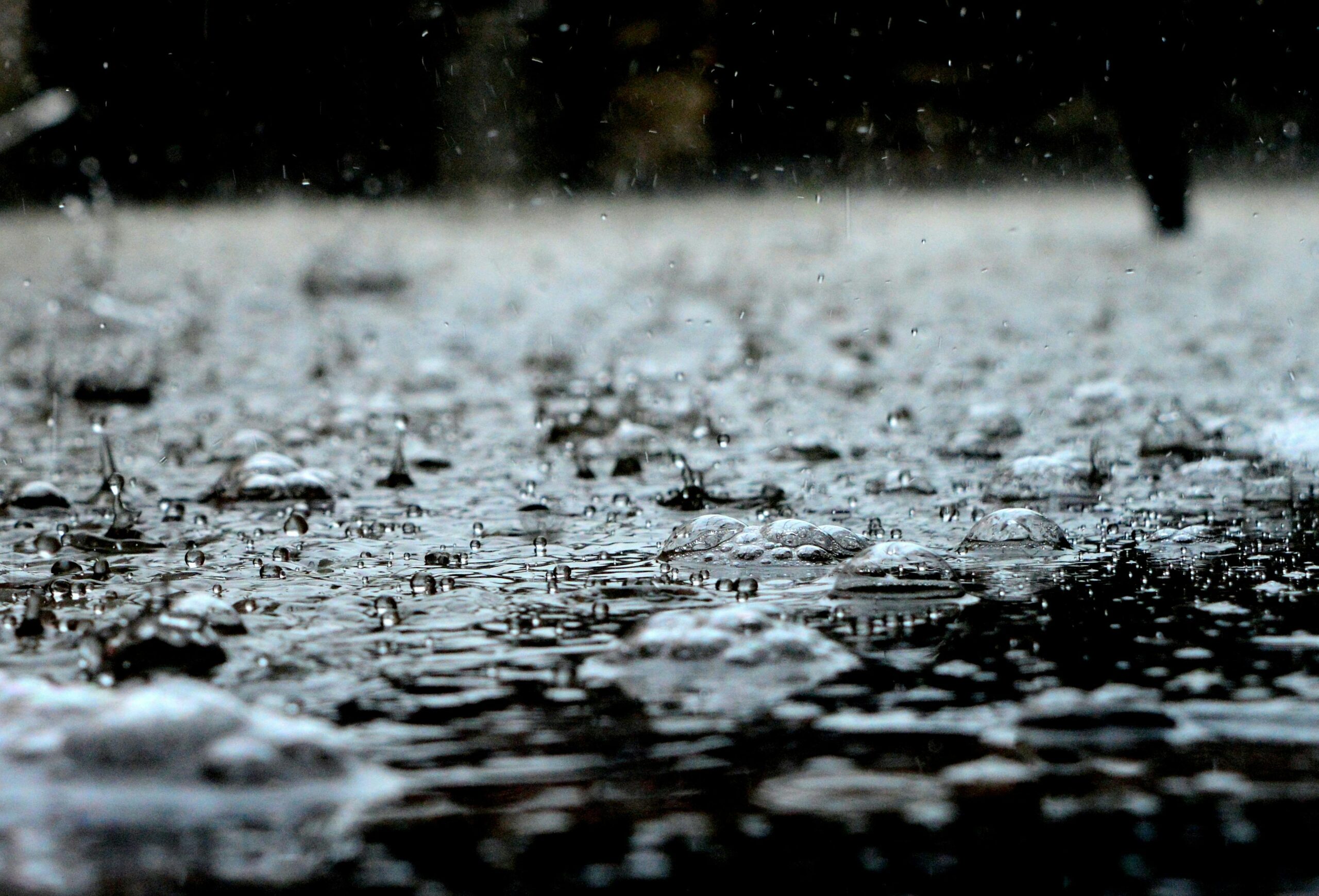 raining and water