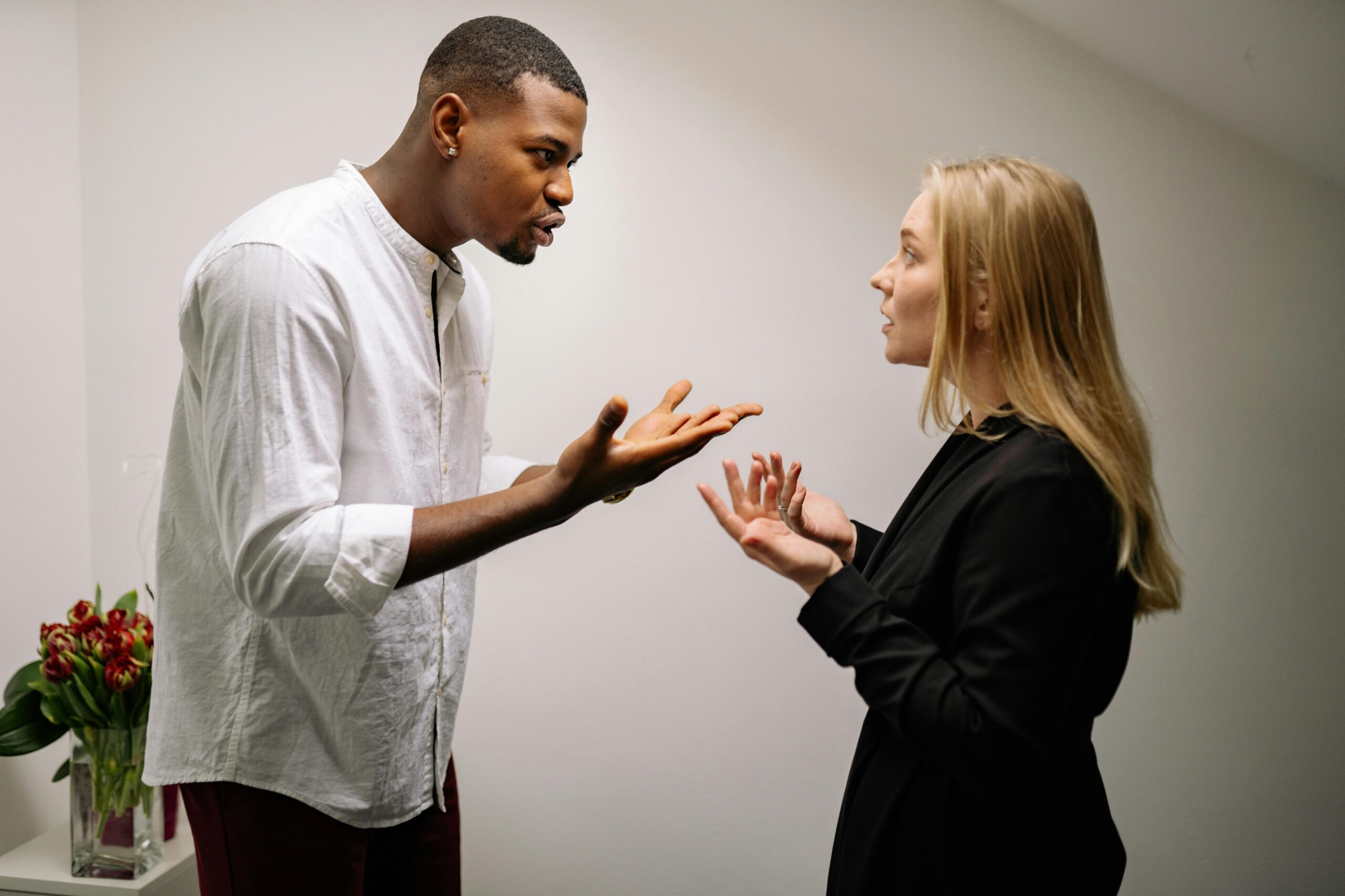 two people fighting with each others
