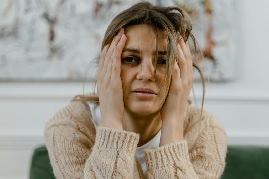 woman having emotional toll
