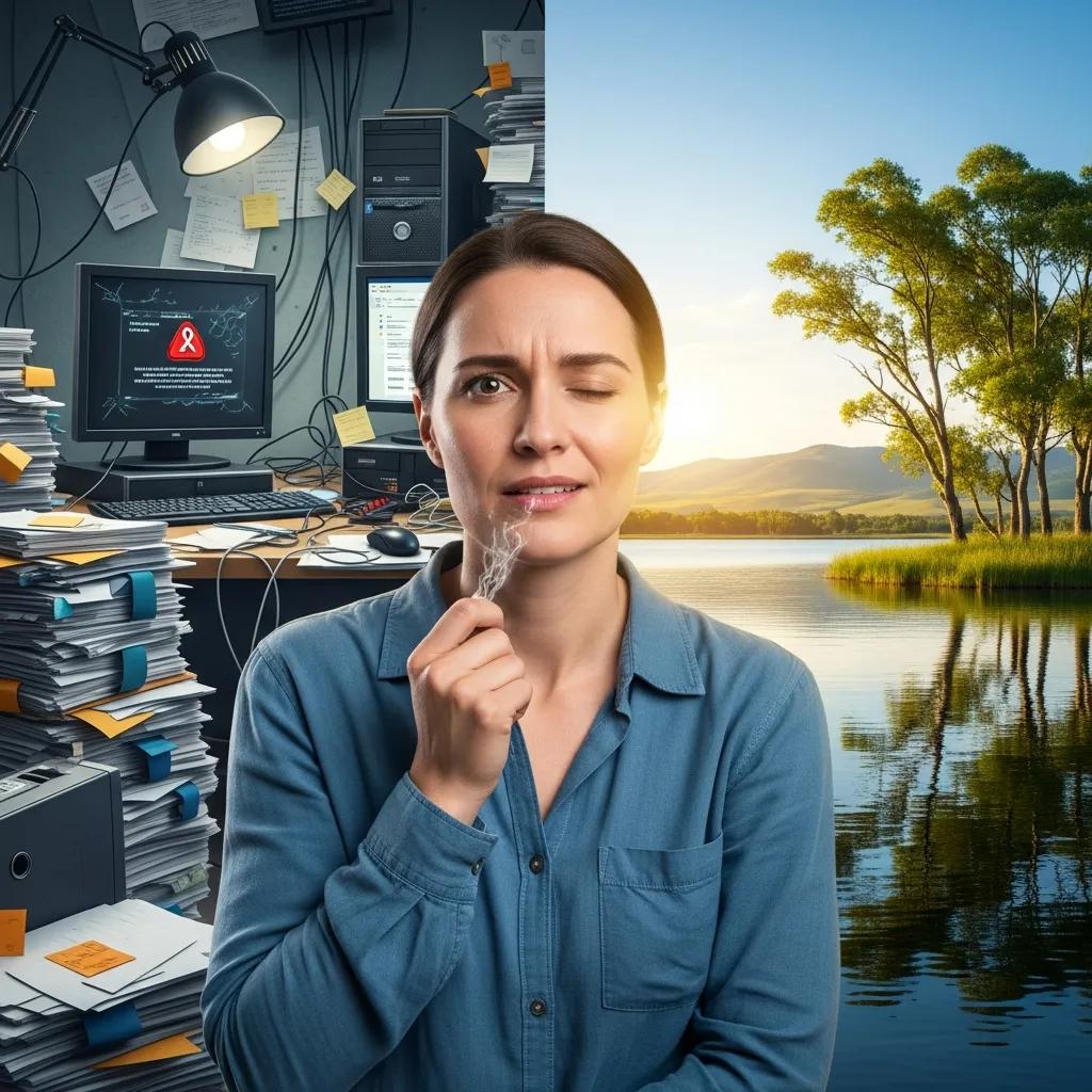 Contrasting emotions of anxiety and intuition, depicting a person in two different states