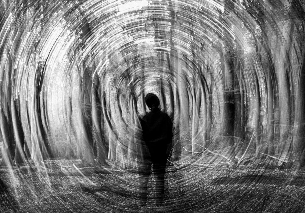 person dealing with schizophrenia