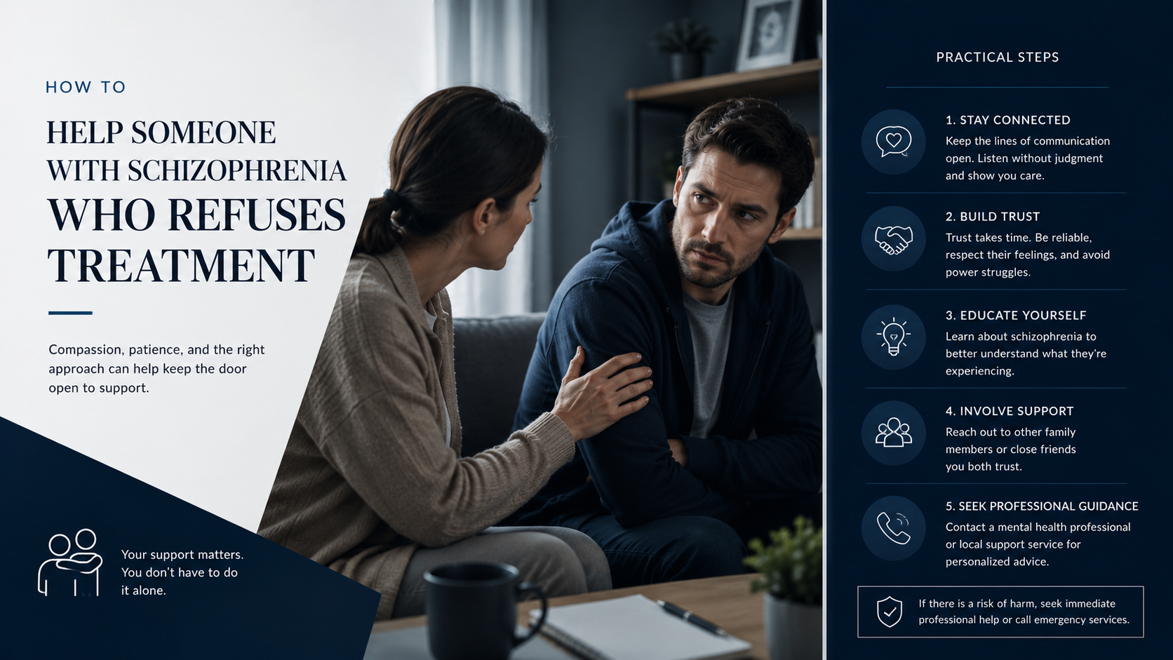 how to help someone with schizophrenia who refuses treatment