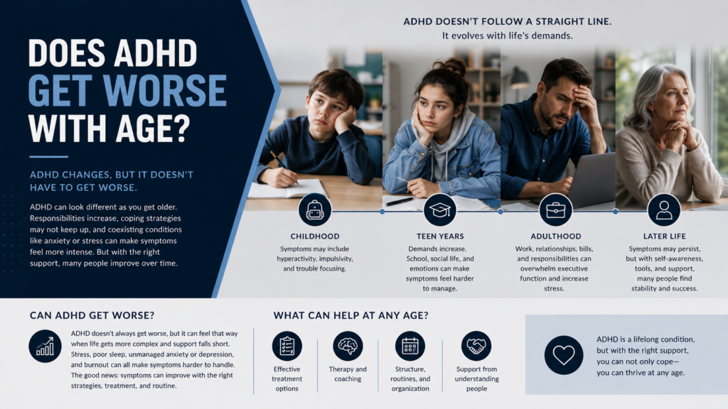 Does ADHD Get Worse With Age