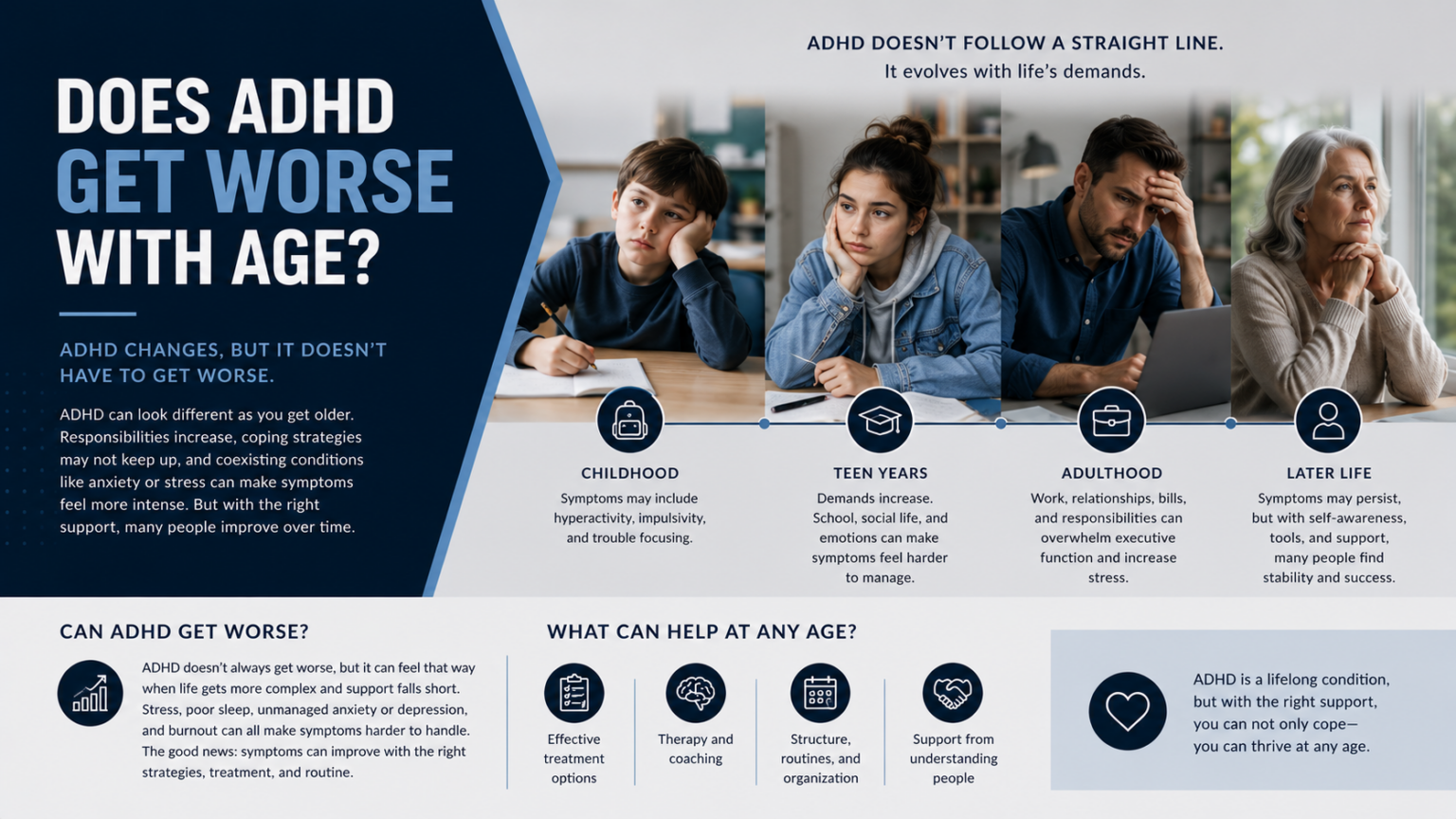 Does ADHD Get Worse With Age