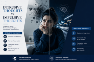 Intrusive Thoughts vs Impulsive Thoughts