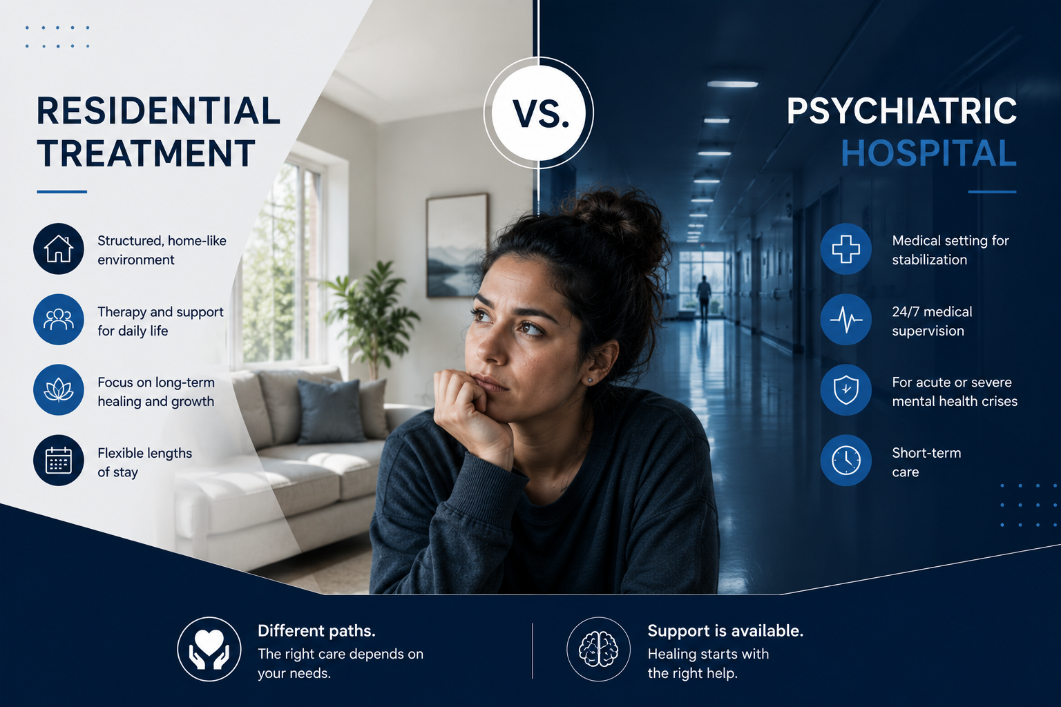 Residential Treatment vs Psychiatric Hospital