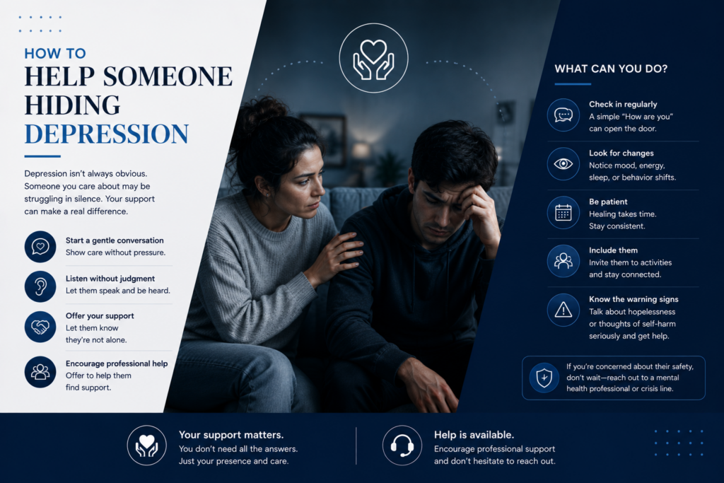 How to Help Someone Hiding Depression